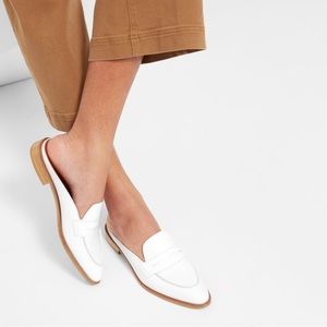 EVERLANE Modern Penny Loafer Mule - white